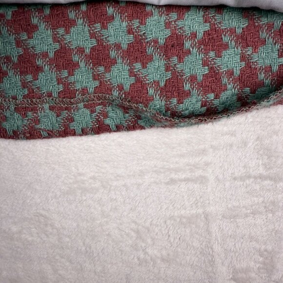 Cocote Girls Dress Red Green Houndstooth Long Sleeve Size 4T Vintage Style - Picture 5 of 6